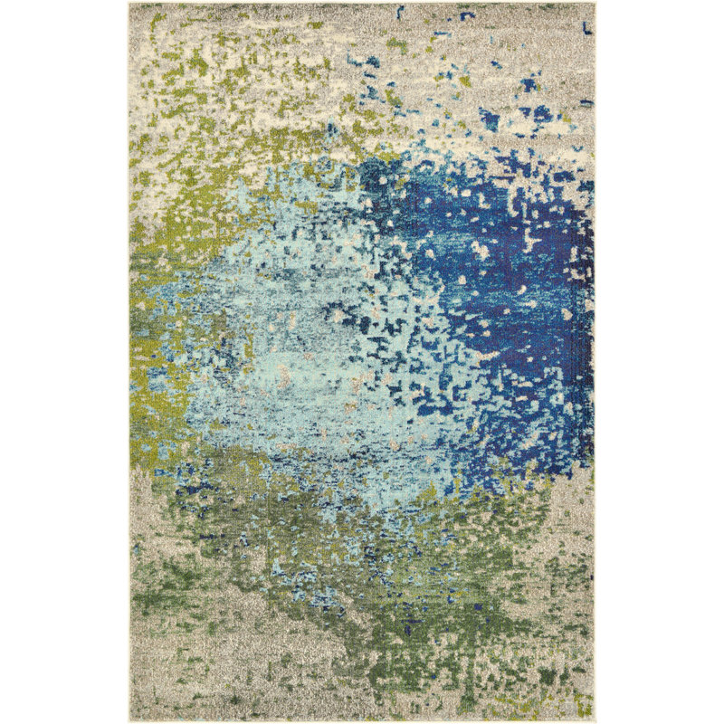 Hayes Blue/Green Area Rug & Reviews AllModern
